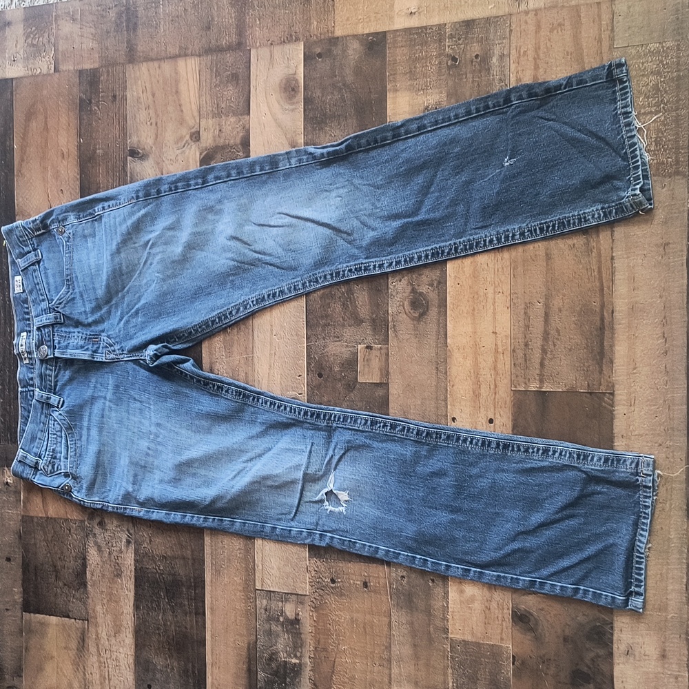 MEK USA DNM Cypress Straight Med Wash Distressed Sz 32x34 Men